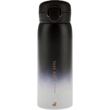 Aesco Skyfall Çelik Sızdırmaz Termos 500 ml Siyah