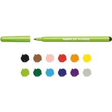 Aesco Eco Famıly Joy Süper Yıkanabilir Keçeli Boya Kalemi 12'li