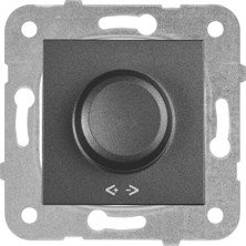 Aesco Novella/trenda Füme Pro Dimmer Rl 20 500W Mekanizma ve Düğme/kapak