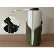Sepetzone Kağıt Havlu Askısı 3D Baskı - Modern Ribbed Peçete ve Rulo Tutucu, Şık Mutfak Düzenleyici