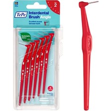 Aesco Angle (Iso Boyut 2: 0,5 Mm) Kırmızı Açılı Aralıklı Fırça (1 x 6 Adet)