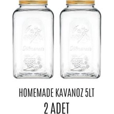 Empressco 5 Lt Turşu Erzak Kavanozu, 2 Adet, Pratik ve Sağlıklı Saklama Seti