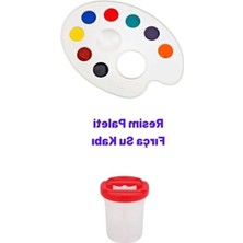 MarkEntegra Resim Seti, Fırça Kabı ve Palet ile Yaratıcı Aktiviteler Için