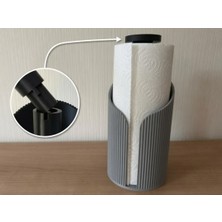 Sepetzone Kağıt Havlu Askısı 3D Baskı - Modern Ribbed Peçete ve Rulo Tutucu, Şık Mutfak Düzenleyici
