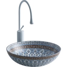 Lena E-7029 Tezgah Üstü Porselen Lavabo
