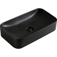 Lena EY-4730MS Mat Siyah Tezgah Üstü Lavabo
