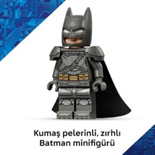 Aesco Dc ve Superman Batmobile 76331-9 Yaş ve Üzeri Erkek ve Kız Çocuklar Için Kumaş Pelerinli, Zırhlı Hatıra Minifigürü Içeren Yaratıcı Oyuncak Yapım Seti, Hediye Fikri (220 Parça)