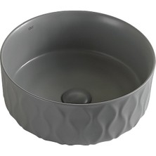 Lena EY-4750MG Mat Gri Tezgah Üstü Lavabo