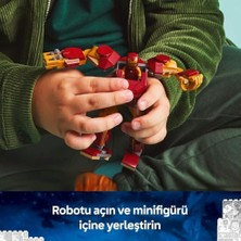 Aesco Iron Man Robotu, Ultron’a Karşı 76307-6 Yaş ve Üzeri Süper Kahraman Sevenler Için Yaratıcı Oyuncak Yapım Seti, Doğum Günü Hediyesi (101 Parça)