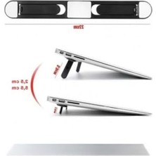 MarkEntegra 22 cm Uzunlukta Yapışkanlı Katlanabilir Laptop Standı, Ayarlanabilir Yükseklik