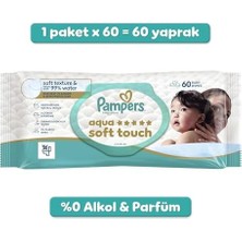 Aesco Aqua Soft Touch Bebek Islak Havlu 1 Paket 60 Yaprak