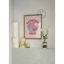 Des Vu Print Bathroom Disco Posteri, Banyo Temalı Poster