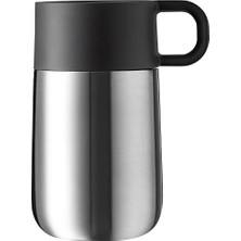 Aesco Çelik Gümüş Kişisel Kısa Termos 300 ml
