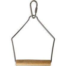 MarkEntegra Kahverengi Ahşap Kuş Salıncağı, 7.5 cm Boyutunda