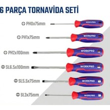 Aesco WP200551 Tornavida Seti, 21 Parça, Cr-V Çelik, Manyetik, Duvar Askılı, Profesyonel