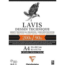 Aesco Clairefontaine Lavıs Dessın Technıque A4 200 Gr. Çizim Defteri 3417