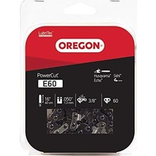 Aesco Oregon E60 Powercut 40 cm (16 Inç) Testere Zinciri, Husqvarna, Stihl, Echo ile Uyumludur