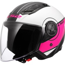 Ls2 Aırflow 2 Cover Beyaz-Pembe Kask