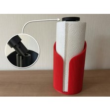 Sepetzone Kağıt Havlu Askısı 3D Baskı - Modern Ribbed Peçete ve Rulo Tutucu, Şık Mutfak Düzenleyici