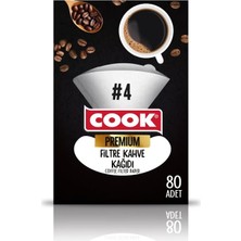 Aesco Premium Filtre Kahve Kağıdı, Ebat 4, 80 Adet