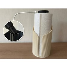 Sepetzone Kağıt Havluluk - Kağıt Havlu Askısı ve Peçetelik - Modern Ribbed Mutfak Düzenleyici