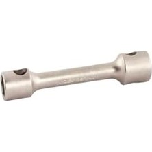 Aesco 1874092427 Ağır Tip Bijon Anahtarı Kısa, Krom, 24 x 27 mm