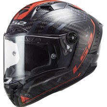 Ls2 Thunder Karbon Sputnık Metal Kırmızı Kask