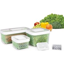 Aesco Greensaver Aktif Karbon Filtre - Gıda Saklama Kutuları Için 4 Yedek Filtre
