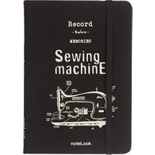 Aesco Notelook Scrikss Tekstil Kapak Çizgili Defter A6 Beyaz