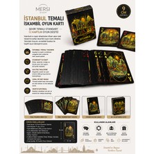 Mersi Shop Istanbul Temalı Iskambil Oyun Kartı | Şehir Temalı Standart 52 Kartlık Oyun Destesi 9 cm