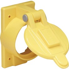 Aesco MARINCO-7788CR-MARINE-LEXAN-WEATHERPROOF-ELECTRICAL-COVER-WITH-LIFT-LID-FITS-50-AMP-SINGLE-RECEPTACLES-6369CR-AND-6370CR
