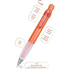 Aesco Versatil Kalem 07MM- Toprak Tonları - Yedekli Set (Grip ve Silgi) Kiremit