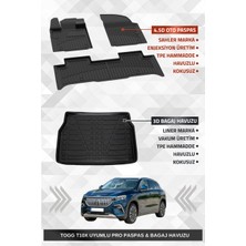 OtoLine Togg T10X 2023-2025 Uyumlu Havuzlu Oto Paspas ve Bagaj Havuzu Set