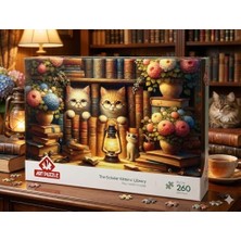 Aesco Bilge Kediler Kitaplığı 260 Parça Puzzle
