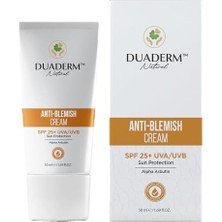 Aesco Duaderm Leke Karşıtı Yüz Güneş Kremi, SPF25+, Alpha Arbutin ve C Vitamini Içeren 50 ml
