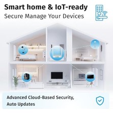 Aesco Keenetic Explorer AC1200 Wi-Fi Mesh Ebeveyn Kontrol Fiber Vpn Router Menzil Genişletici Access Point 4X100MBIT/S KN-1613