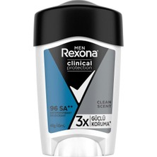 Aesco Men Clinical Protection Erkek Stick Deodorant Clean Scent 3x Güçlü Koruma 45 ml