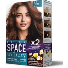 Aesco Space Infınıty Set Saç Boyası 7.7 Işıltılı Kahve