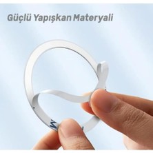 Aesco Power Metal Halka Yüzük Ring 8 ve Üstü Model ile Uyumlu Gümüş 4'lü Paket