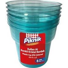 Aesco Piknik Kullan-At Kristal Bar.6'li Renkli