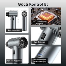 Aesco G500 Hyperwind™ Turbo Jet Fan Hava Üfleyici - 【turbo Modda 500 Gram Hava Üfleme Gücü】- Ultra Güçlü Hava Basıncı -Taşıma Torbalı ve Ekstra Nozullu