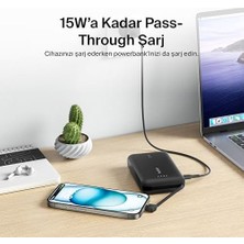 Aesco Power Bank, Entegre Kablolu Taşınabilir Şarj Cihazı 10K Pd 20W - Usb-C Güç Dağıtımı, Power Bank 17 Serisi, iPad Pro, Galaxy S25 ve Daha Fazlası Için Hızlı Şarj