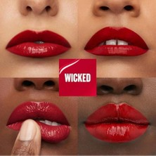 Aesco New York Super Ink Uzun Süre Kalıcı Likit Parlak Ruj 50 Wicked