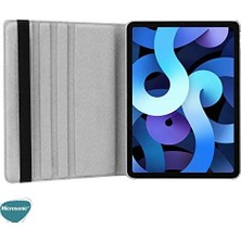 Aesco Apple iPad Air 11 2024 Için Kılıf (A2902-A2903) 360 Rotating Stand Deri Mor [ipad Air 11 2024 ile Uyumlu Kılıf - Mor]