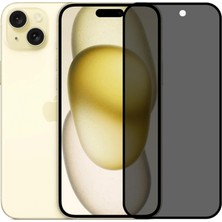 Aesco Tam Kaplayan Hayalet Parmak Izi Bırakmayan Safir Ekran Koruyucu Cam, iPhone 15 Ile Uyumlu