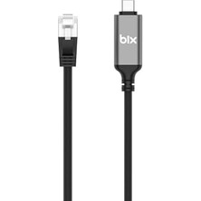 Aesco C6C01 Usb-C To 1000MBPS Gigabit Ethernet Dönüştürücü Cat6 Kablo 1 Metre Thunderbolt 3/4/5, Mac/windows/ipad/ Uyumlu