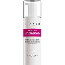 Aesco Licape Sakura ve Centella Asiatica Yüz Temizleme Köpüğü – Arındırıcı, Nemlendirici ve Cilt Bariyeri Güçlendirici Yüz Yıkama Köpüğü – Hassas Ciltlere Uygun – 150 ml