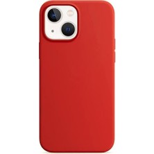 Aesco Kılıf Apple iPhone 15 Için Liquid Lansman Silikon Kırmızı [iphone 15 ile Uyumlu Kılıf - Kırmızı]