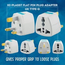 Aesco Uluslararası Seyahat Adaptörü 2’li Set, Tip C Avrupa, Tip G Ingiltere Adaptör Fişi, 150 Den Fazla Ülke Uyumu, Çoklu Uç Fiş Desteği, Hac, Umre, Abd, Ab, Ingiltere, Avustralya Priz Dönüştürücü