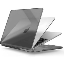 Aesco MacBook Air 13.3 Inç M1 ile Uyumlu Polikarbonat Sert Koruyucu Çizilme ve Darbe Önleyici Kılıf A2337 A2179 A1932 (Siyah Şeffaf, 13.3 Inç 2018-2022 Arası (M1 Işlemci))